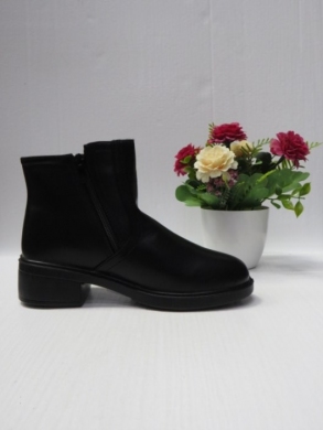 Botki damskie ocieplane na obcasie (37-42) XA66-1 BLACK