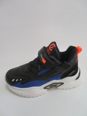 Buty sportowe dziewczęce (32-37) E72 BLACK/ROIAN