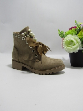 Botki damskie na płaskim (36-41) 8731 KHAKI