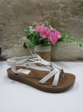 Sandały damskie na płaskim (36-40) Z-15 WHITE