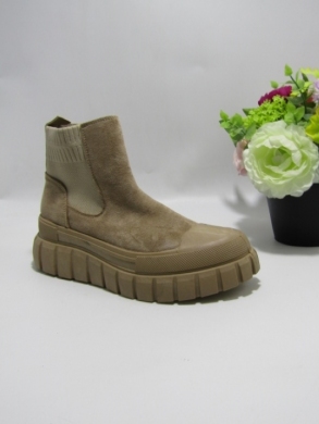 Botki damskie na płaskim (36-41) F1016 KHAKI