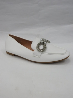 Mokasyny damskie na płaskim (36-41) LCL-6 WHITE