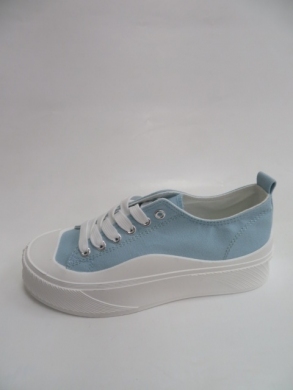 Trampki damskie na płaskim (36-41) LA189 BLUE