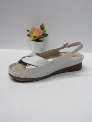 Sandały damskie na koturnie (36-41) 7AA231 SILVER
