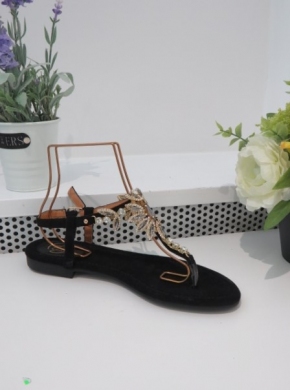 Sandały damskie na płaskim (36-41) 333-204 BLACK