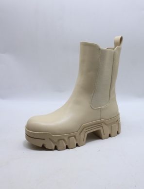 Botki damskie ocieplane na obcasie (36-41) A893 BEIGE
