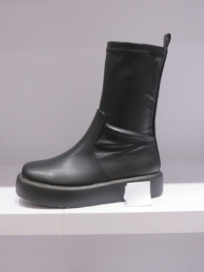 Botki damskie na płaskim (36-41) JH22-2 BLACK