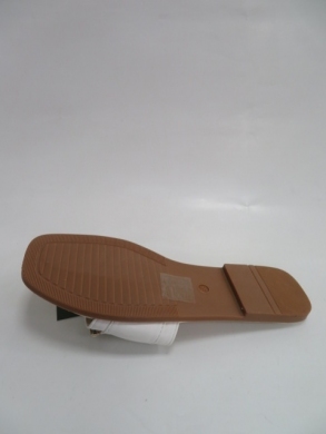 Klapki damskie na płaskim (36-41) 35-238 WHITE