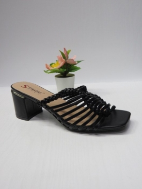 Klapki damskie na obcasie (36-41) GG119 BLACK