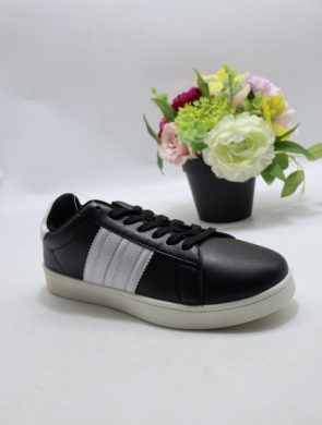 Buty sportowe damskie na płaskim (36-41) D199-1 BL/WH