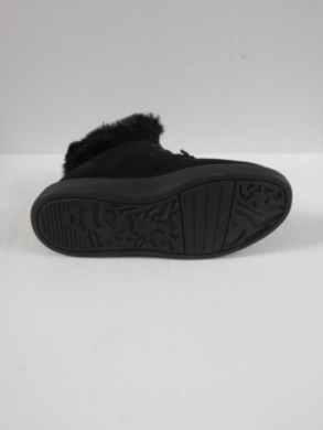 Botki damskie ocieplane na płaskim (36-41) W060 BLACK
