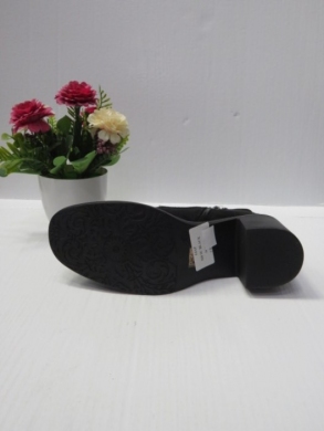 Botki damskie ocieplane na obcasie (36-41) 020SU BLACK