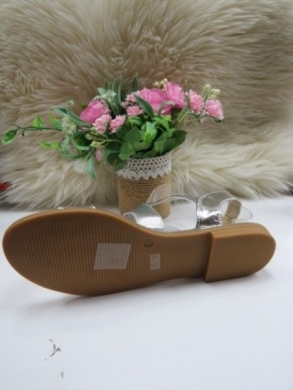 Sandały damskie na płaskim (36-41) H53 SILVER