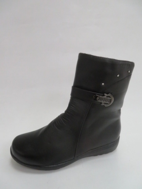 Kozaki damskie ocieplane na płaskim (39-43) B06 BLACK