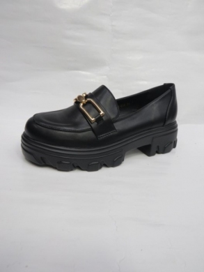 Mokasyny damskie na płaskim (36-41) 1-616 BLACK