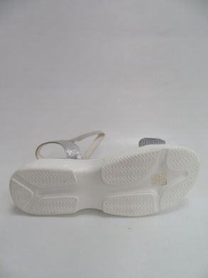 Sandały damskie na płaskim (36-41) W19-71712 SILVER