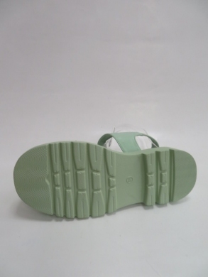 Sandały damskie na koturnie (36-41) K72 GREEN