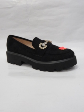 Mokasyny damskie na płaskim (36-41) DW020 BLACK