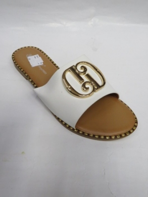 Klapki damskie na płaskim (36-41) WL-46 WHITE