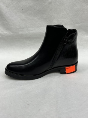Botki damskie ocieplane na płaskim (36-41) C781 BLACK