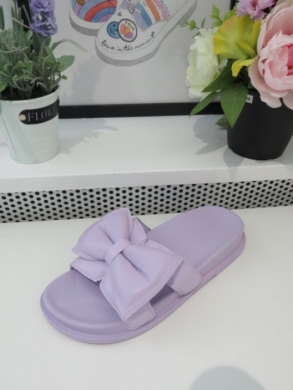 Klapki damskie na płaskim (36-41) 1806 PURPLE