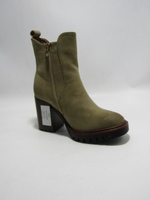 Botki damskie ocieplane na obcasie (36-41) M739 KHAKI