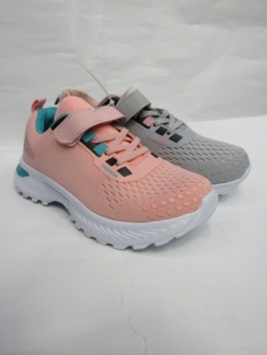 Buty sportowe dziewczęce (31-36) C4-13 GREY/PINK