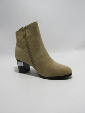 Botki damskie ocieplane na obcasie (36-41) H2270B KHAKI