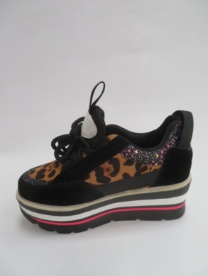 Sneakersy damskie niskie (36-41) R-468 BLACK