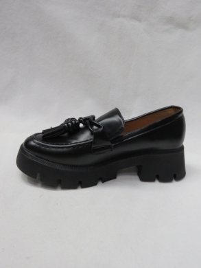Mokasyny damskie na płaskim (36-41) T547 BLACK