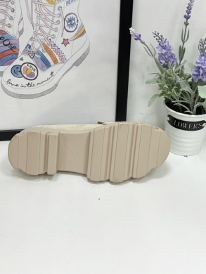 Mokasyny damskie na płaskim (36-41) H193 BEIGE