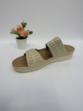 Klapki damskie na koturnie (36-41) 1107 BEIGE