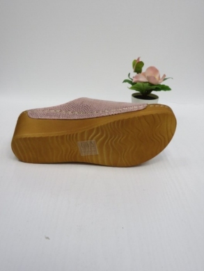 Klapki damskie na koturnie (36-41) 6121-3 PINK