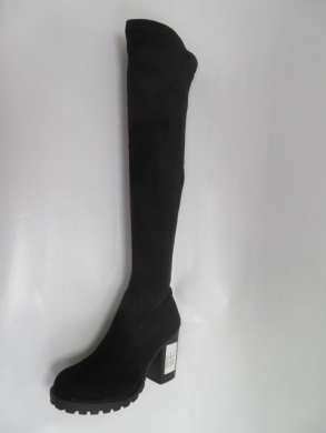 Kozaki damskie jesienne na obcasie (36-41) HBL-5 BLACK