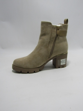 Botki damskie ocieplane na obcasie (36-41) H2416B KHAKI