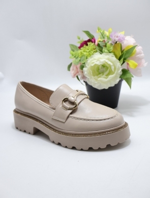 Mokasyny damskie na płaskim (36-41) 1-712 BEIGE