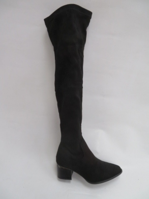 Kozaki damskie jesienne na obcasie (36-41) F168 BLACK
