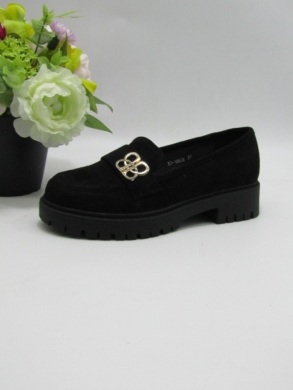 Mokasyny damskie na płaskim (36-41) 1660A BLACK