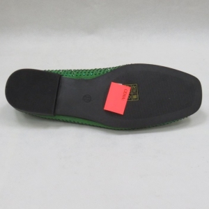 Mokasyny damskie na płaskim (36-41) 3670 GREEN