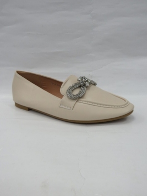 Mokasyny damskie na płaskim (36-41) LCL-6 BEIGE