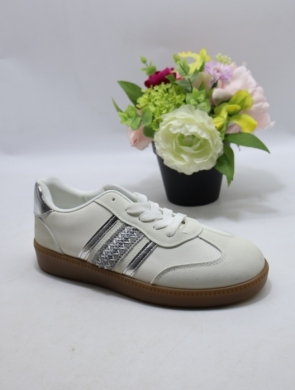 Buty sportowe damskie na płaskim (36-41) XLL-23190 WHITE