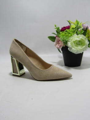 Czółenki damskie na obcasie (36-41) 0725 BEIGE