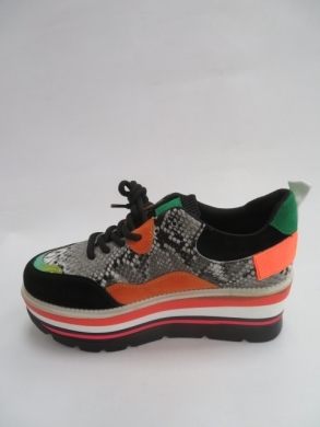 Sneakersy damskie niskie (36-41) R-470 BLACK