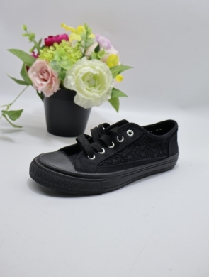 Trampki damskie na płaskim (36-41) 11094-21 ALLBLACK