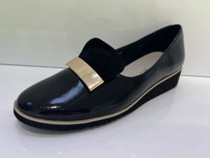 Półbuty damskie na koturnie (36-41) GD-FL645 BLACK