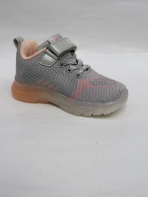 Buty sportowe dziewczęce (21-26) E90 LGREY/PINK