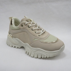Buty sportowe damskie na płaskim (36-41) A-15 APRICOT