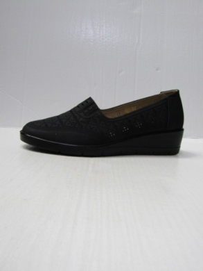 Mokasyny damskie na koturnie (36-41) 585 BLACK