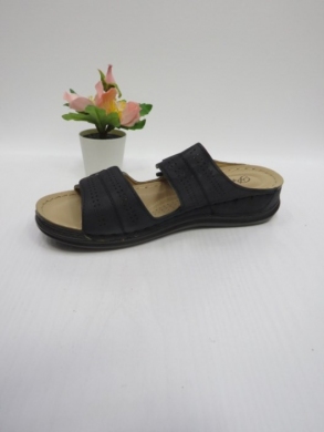 Klapki damskie na koturnie (36-42) 92081-1 BLACK
