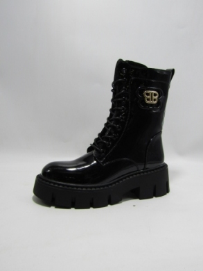 Botki damskie na płaskim (36-41) DE833M BLACK